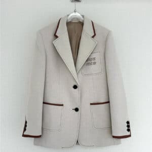 miumiu patchwork leather blazer