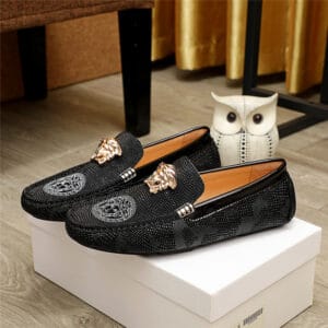 Versace mens driver loafers