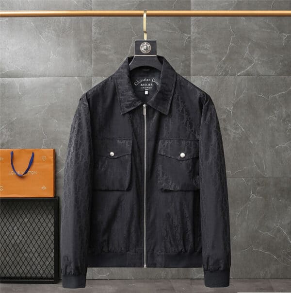 Dior men's lapel jacket trench coat