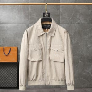 Dior men's lapel jacket trench coat