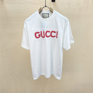 Gucci logo men's round neck short-sleeved T-shirt