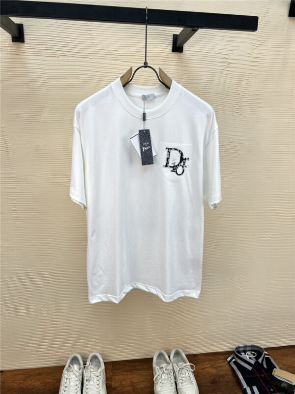 Dior logo men's round neck short-sleeved T-shirt