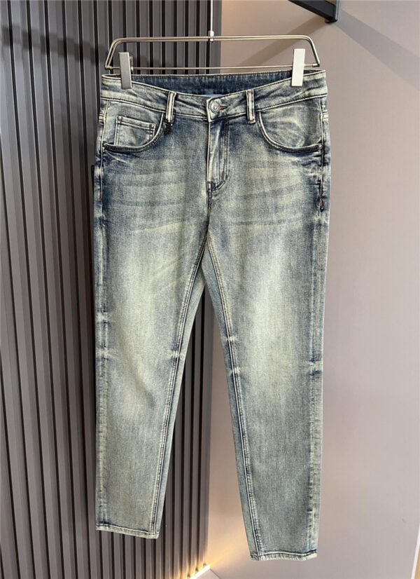 Prada classic men's washed jeans