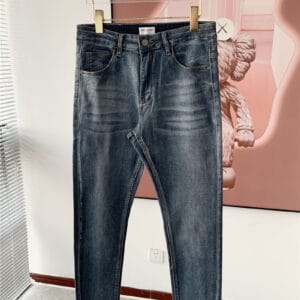 YSL classic men's washed jeans