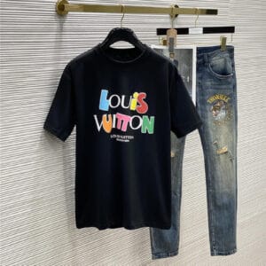 Louis Vuitton LV men's printed short-sleeved T-shirt