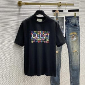 Gucci men's printed short-sleeved T-shirt