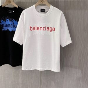 Balenciaga men's letter logo short-sleeved T-shirt