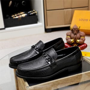 Louis Vuitton LV men lace-up dress shoes