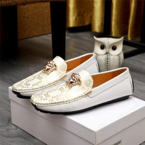 Versace mens driver loafers