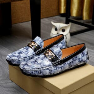 Burberry men's check loafers
