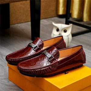 Louis Vuitton LV mens leather loafers