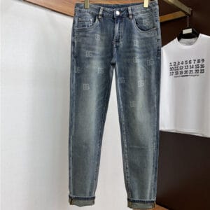 Dolce & Gabbana D&G classic men's washed jeans