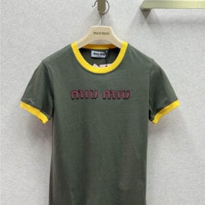 miumiu appliqué short-sleeved T-shirt