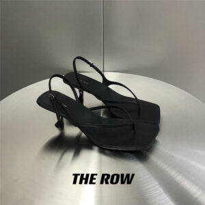 the row minimalist kitten heel sandals