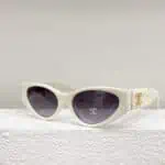 chanel new woven wool cat-eye sunglasses