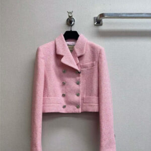gucci new sequined pink short coat