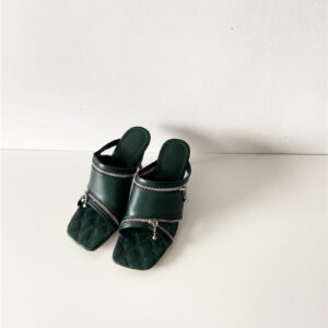Burberry zipper bell high heel sandals