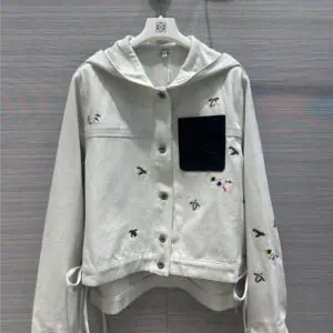 loewe bleached denim jacket