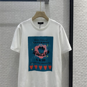 MaxMara love flower print short-sleeved T-shirt