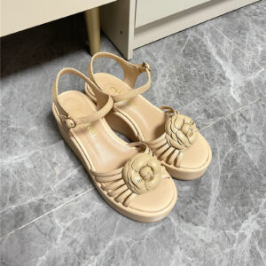 chanel new camellia slippers sandals