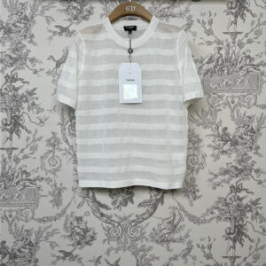 chanel new round neck knitted short sleeves