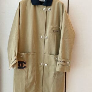 chanel long trench coat
