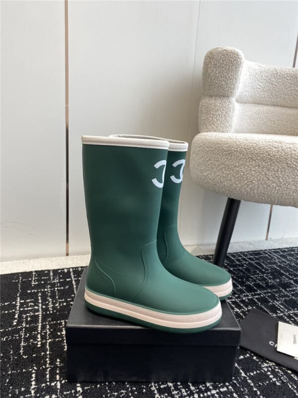 chanel popular rain boots
