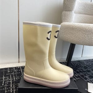 chanel popular rain boots