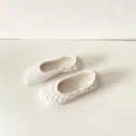 Burberry catwalk flat embroidered logo doll shoes