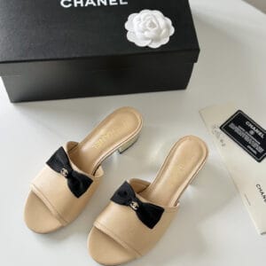 chanel new fish mouth series slippers