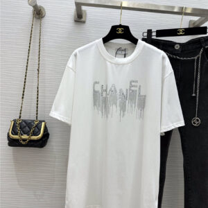 chanel letter logo high temperature hot stamping T-shirt