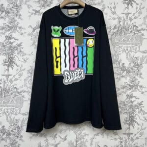 gucci early spring new round neck sweatshirt