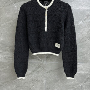chanel hollow short sweater