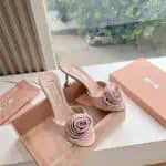miumiu rose high heels