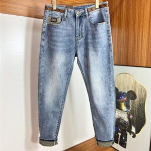 Louis Vuitton LV classic men's washed jeans
