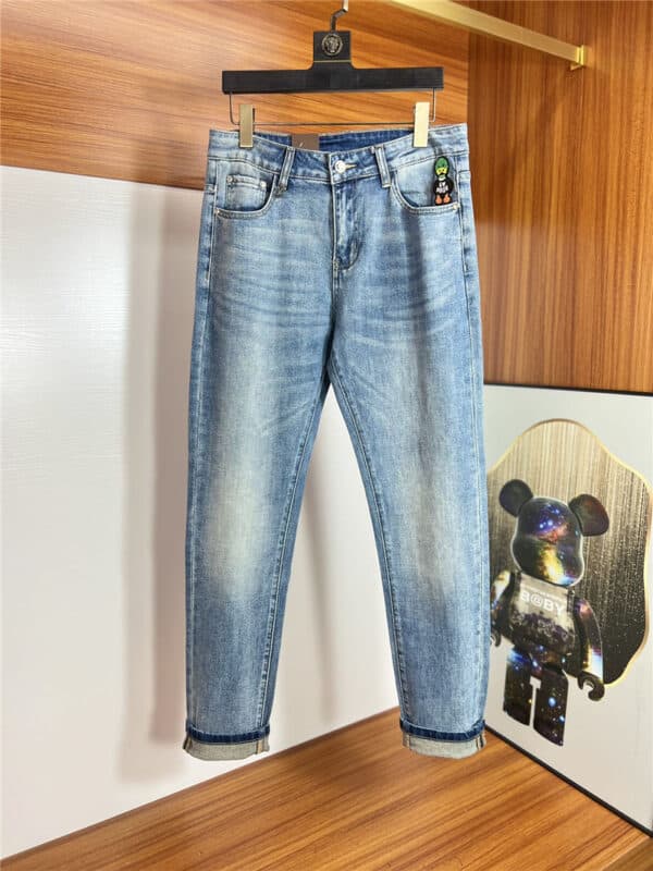 Louis Vuitton LV classic men's washed jeans
