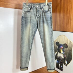 Balenciaga classic men's washed jeans