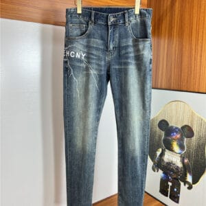 Givenchy classic men's washed jeans