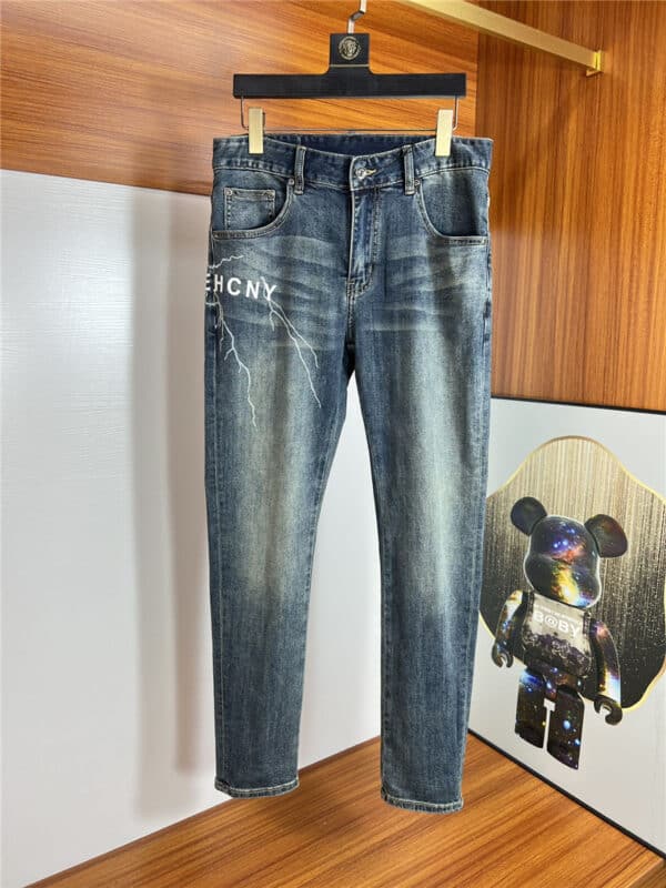 Givenchy classic men's washed jeans