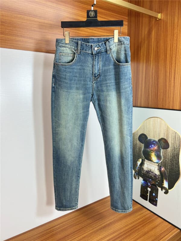 Balenciaga classic men's washed jeans