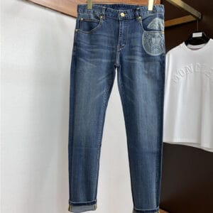Versace classic men's washed jeans