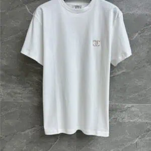 chanel embroidered logo T-shirt