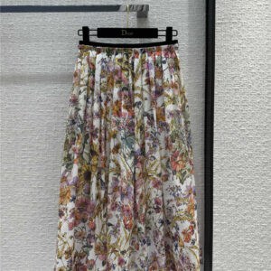 dior spring garden print long skirt