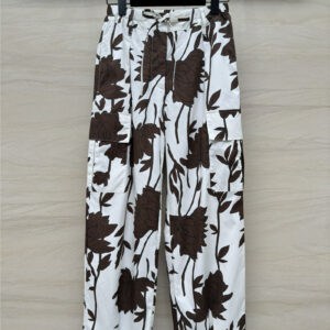 BC new leaf silhouette printed trousers
