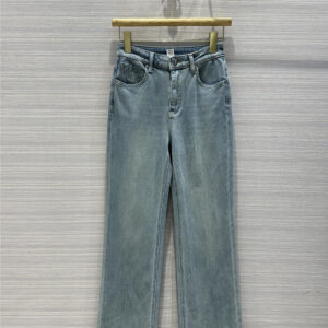 the row wide leg straight jeans