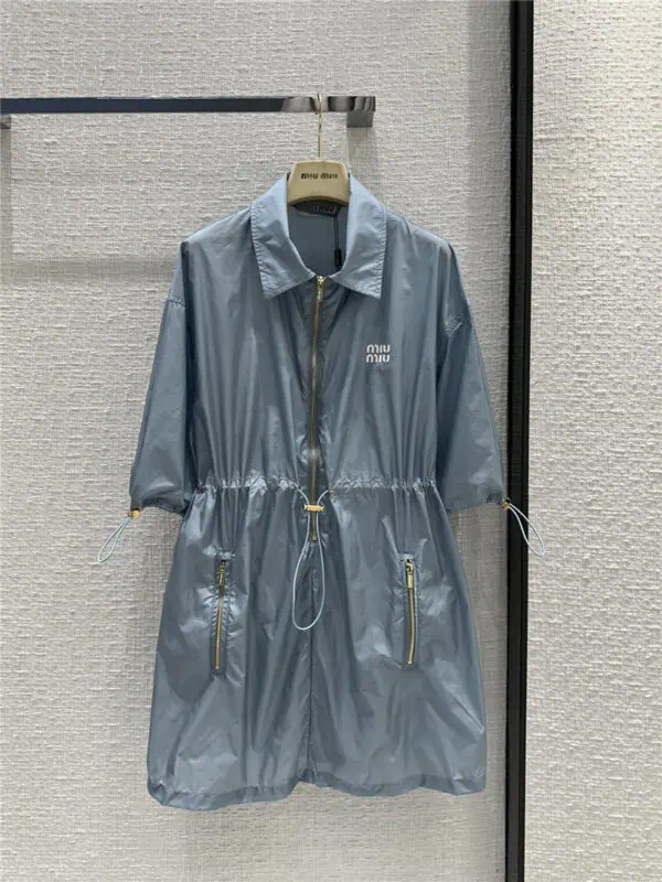 miumiu new haze blue nylon dress