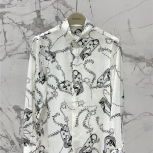 Burberry chain silk printed shirt