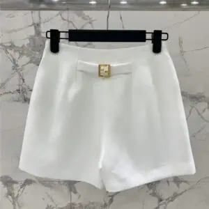 YSL new acetate linen shorts