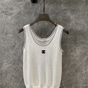 chanel double c micro label knitted vest replica clothes