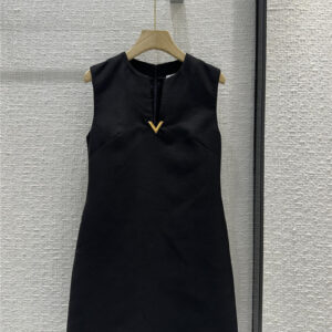 valentino minimalist little black dress replica clothes